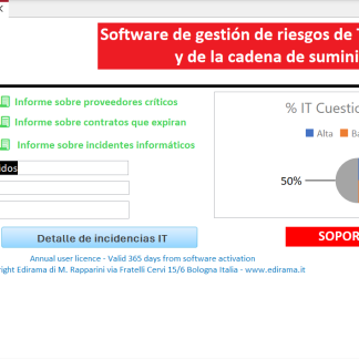 T-SCRM - Software de gestión de riesgos de TI para proveedores y terceros- licencia anual